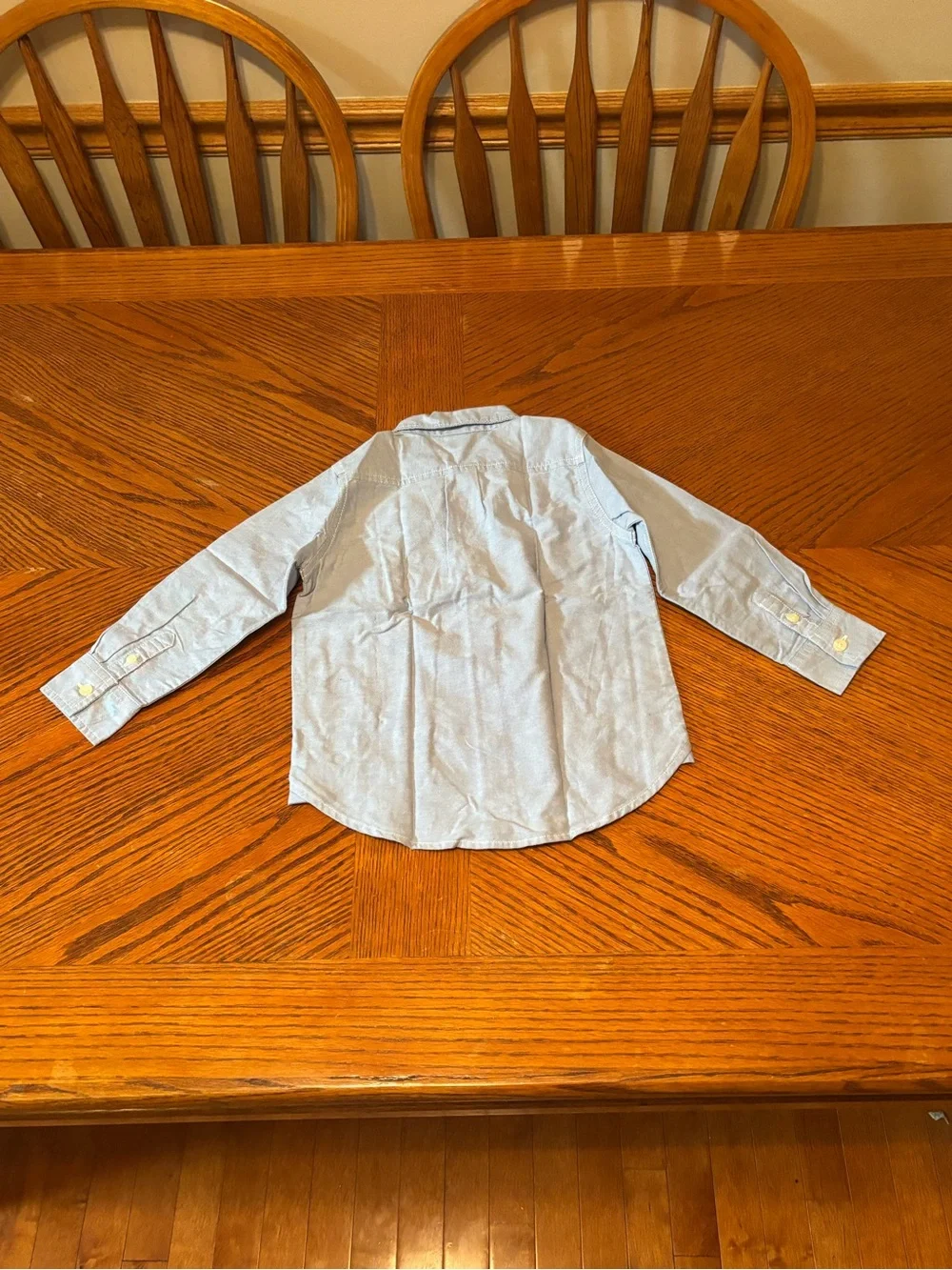 Baby Gap Toddler Boys 4 Years Light Blue Oxford Long Sleeve Button Down Shirt